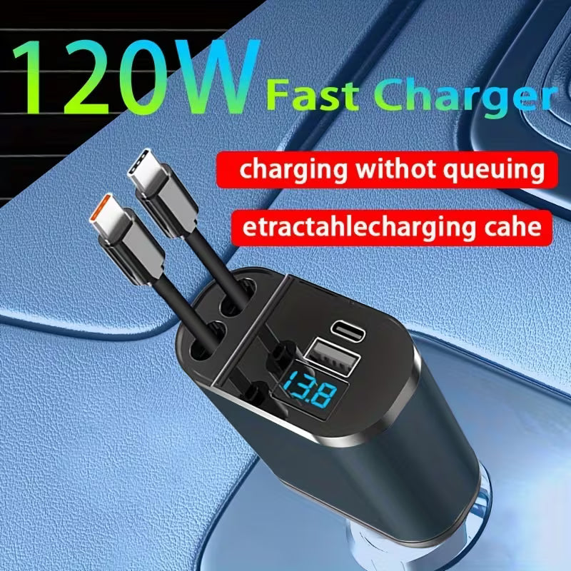 DriveCharge™ Pro – 120W Super Fast Car Charger