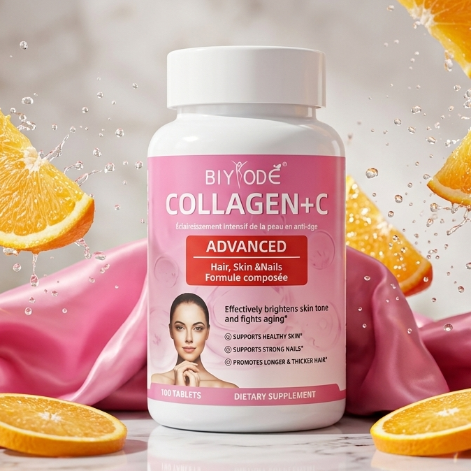 Advanced Collagen + Vitamin C – Ultimate Hair, Skin & Nails Formula (100 Tablets)